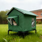 Cat House Indoor Outdoor Insulated Shelter for Small to Medium Cats-Green