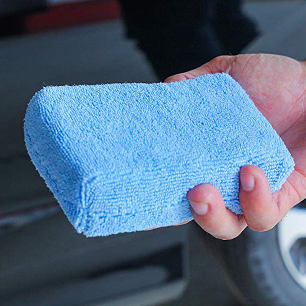 8Pcs Microfiber Applicator Pads Car Wash Sponge for Effortless Wax Sealant