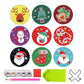 9Pcs DIY Acrylic Christmas Diamond Painting Coasters with Coaster Holder