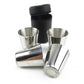 30ml Stainless Steel Shot Cup Set with PU Carry Pouch for Travel
