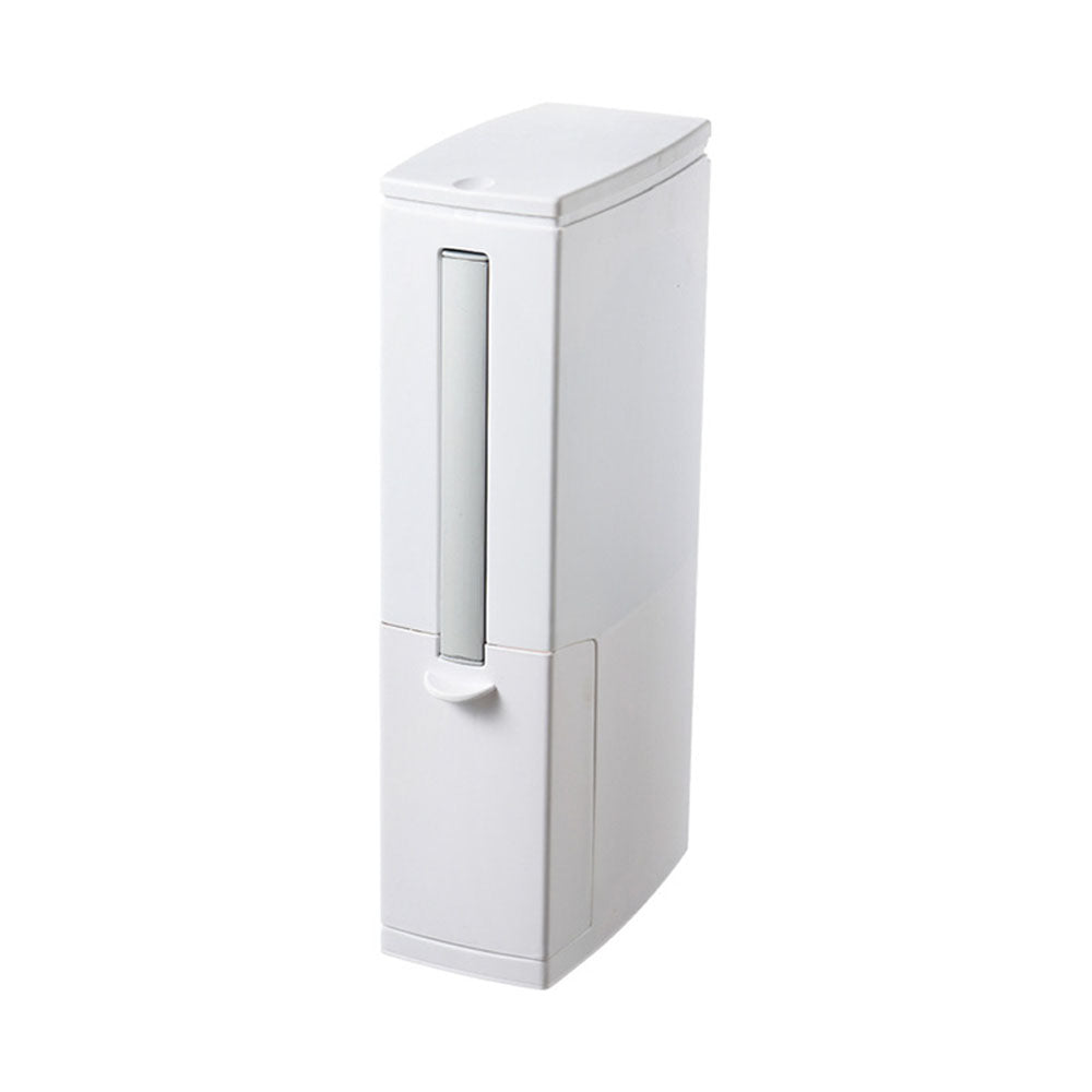 Slim Bathroom Trash Can Toilet Brush Set Waste Bin Toilet Brush Holder