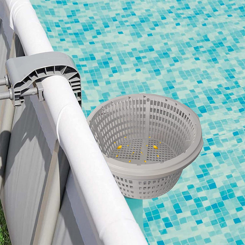 Pool Skimmer Basket with Handle for Inground Pools Large Mesh Filter Basket
