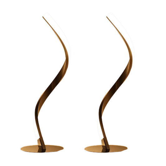 2Pcs LED Spiral Desk Lamp