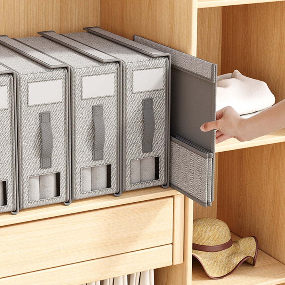 Foldable Bed Sheet Storage Bins with Handle
