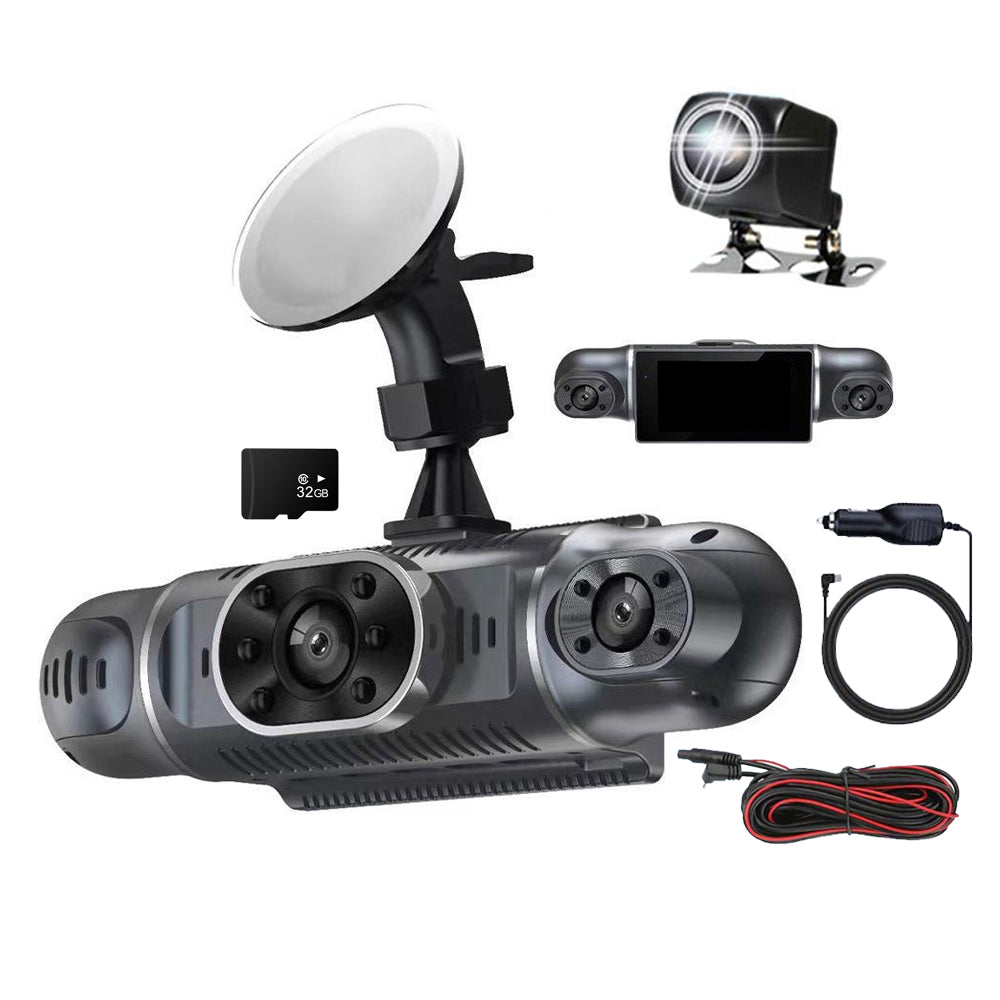 1080P HD 4 Channel Wifi Connection Car Dash Camera with 32GB Card