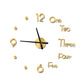 3D Wall Clock DIY Acrylic Frameless Modern Wall Clock