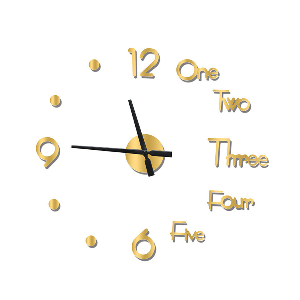 3D Wall Clock DIY Acrylic Frameless Modern Wall Clock