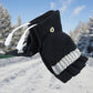 USB Heated Fingerless Gloves with Full Cover Mitten Washable Winter Warmers