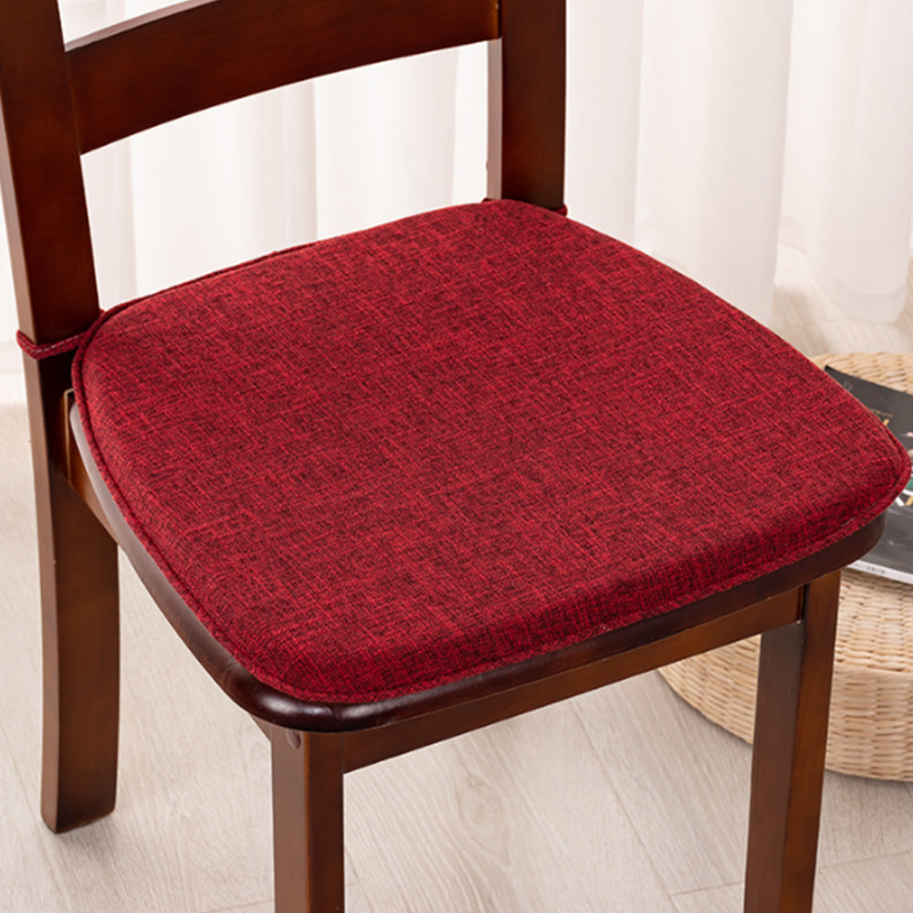 Hoof-Shape Non-Slip Chair Cushion With Ties