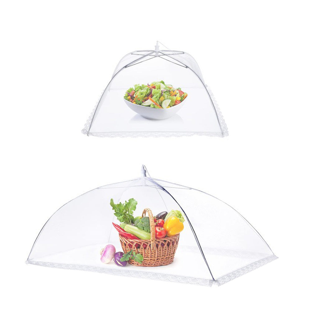 6 PCS Food Covers with Storage Bag Foldable Mesh Food Net for Home Outdoor Picnic