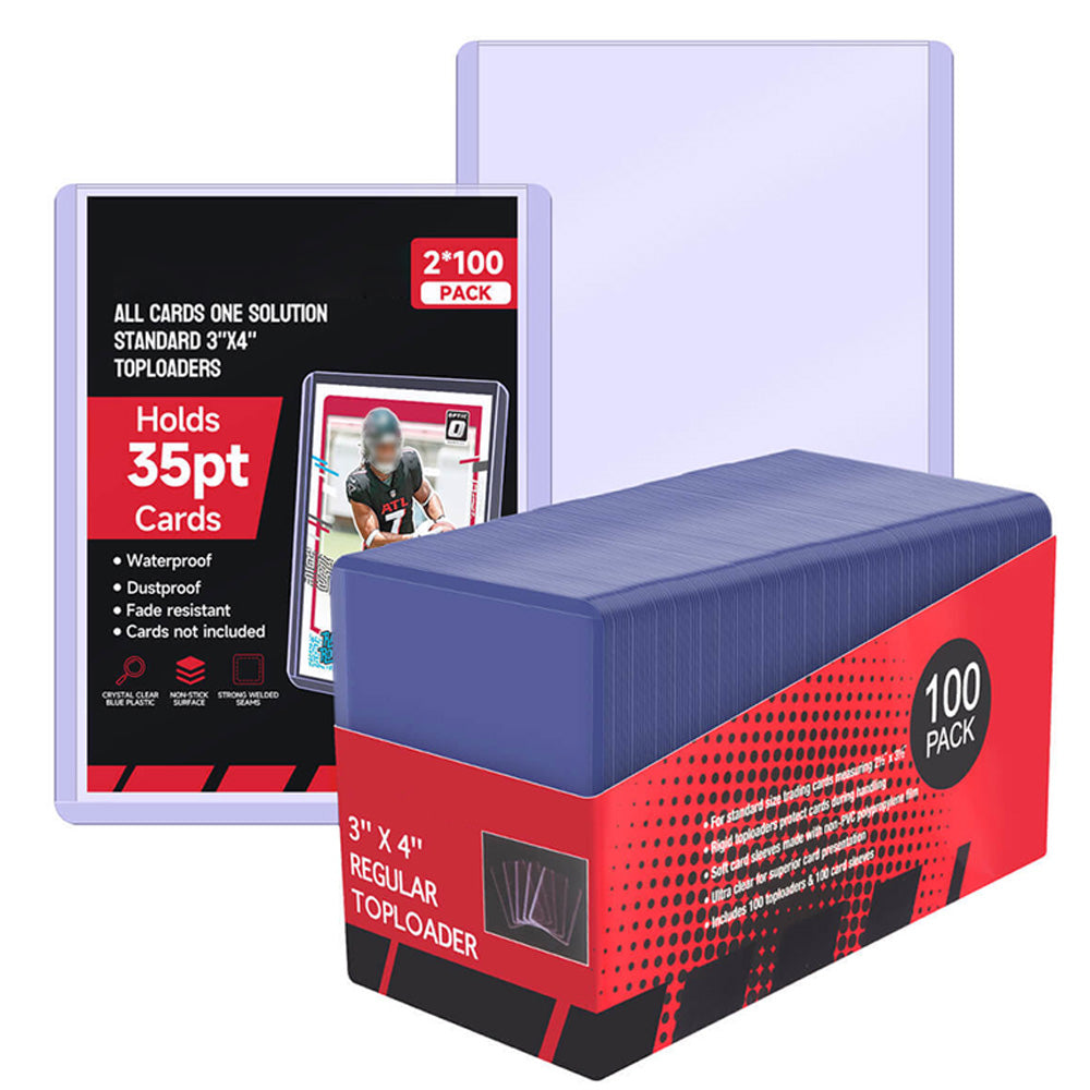 100 Pack 35PT Top Loader Card Protector