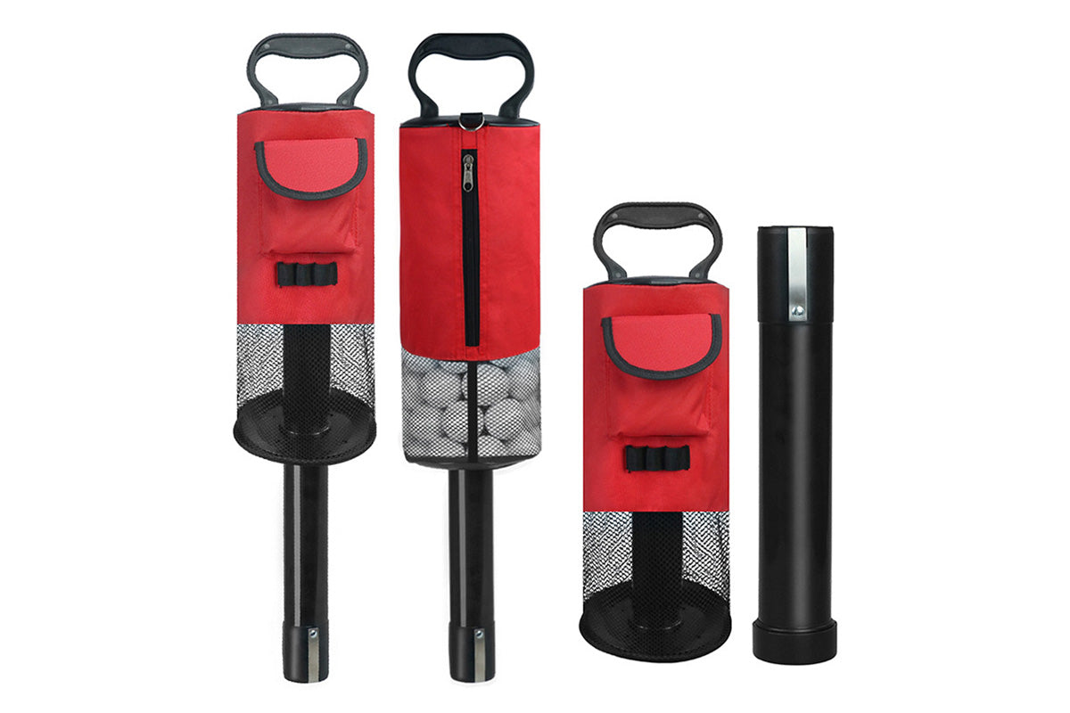 Golf Ball Retriever Portable Pocket Shag Bag Can Hold Up to 70 Balls