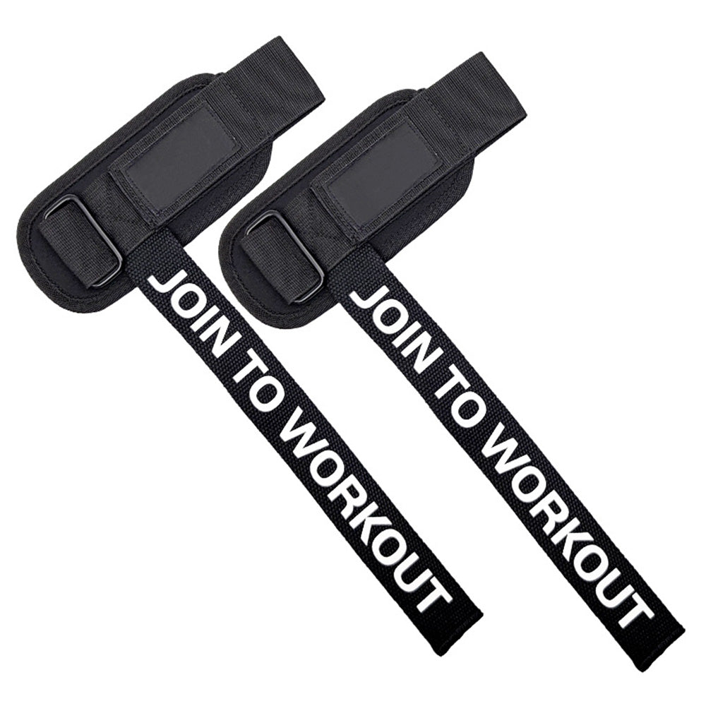 2PCS Weight Lifting Wrist Bar Straps Pull-up Support Strap Grip Strength Band