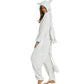 Animal Polyester Zipper Hooded Jumpsuit Onesie Adult Cosplay Unisex Pajamas Costume-Style 1