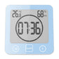 Digital Temperature Humidity Meter Water-Resistant Bathroom Alarm Clock