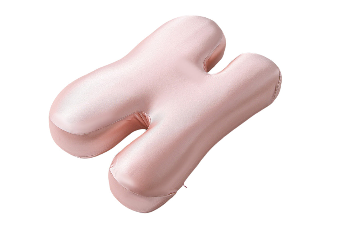 H-Shape Anti-Wrinkle Side Sleeper Pillow Satin Sleep Pillow