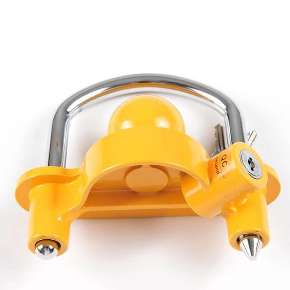 Adjustable Trailer Coupler Lock for 4.76cm 5.08cm and 5.87cm Hitches for RV Camper and Boat Trailers