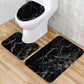 3Pcs Washable Bathroom Mat Set Anti Slip Toilet Seat Cover Pedestal Rug Bath Carpet