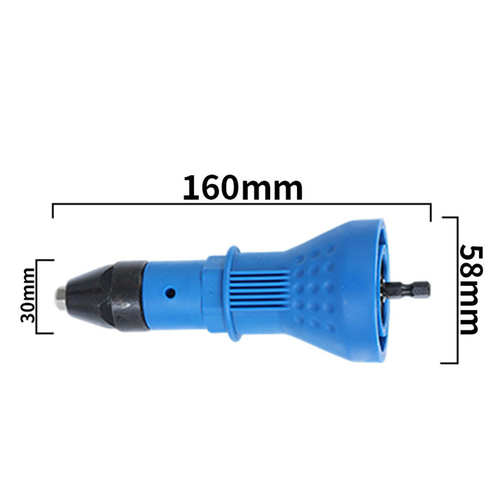 Rivet Tool Adapter Conversion Head Compatible with Electric Drills