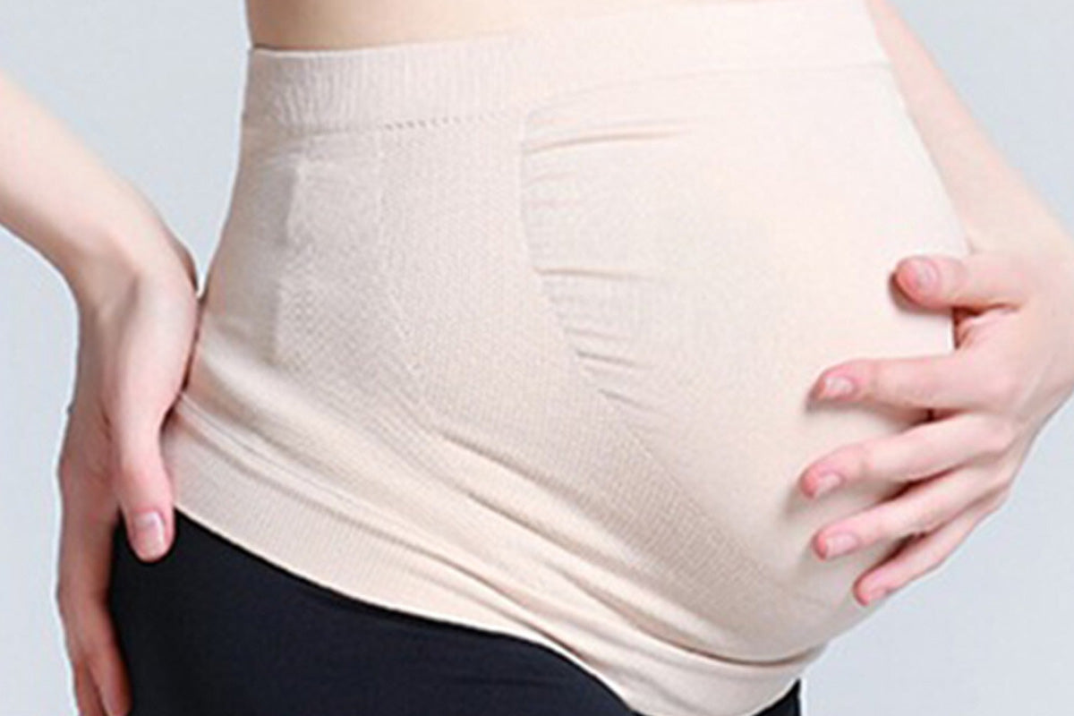 Maternity Belly Support Band for Comfort During Pregnancy-Beige