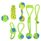 7Pcs Dog Rope Chew Toys Durable Knot Balls for Puppies Training and Teething