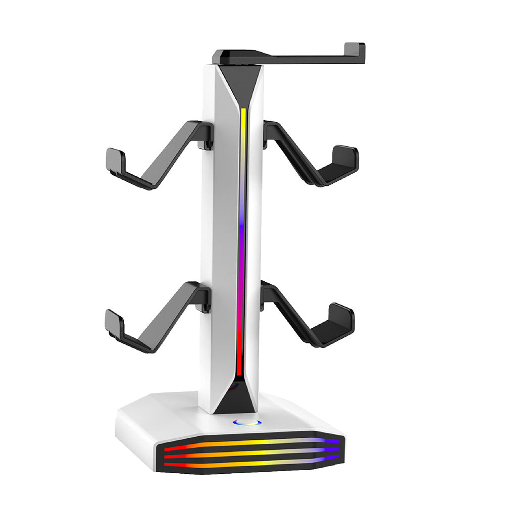 RGB Game Controller Holder Desktop Headset Stand With 9 Light Modes