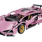 Motorized Building Blocks Car Remote and APP Dual Control RC Toy Car with LED Lights