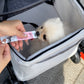 Pet Stroller Cat Small Dog Cage Stroller Travel Folding Carrier Pushchair with Breathable Mesh Cup Holder