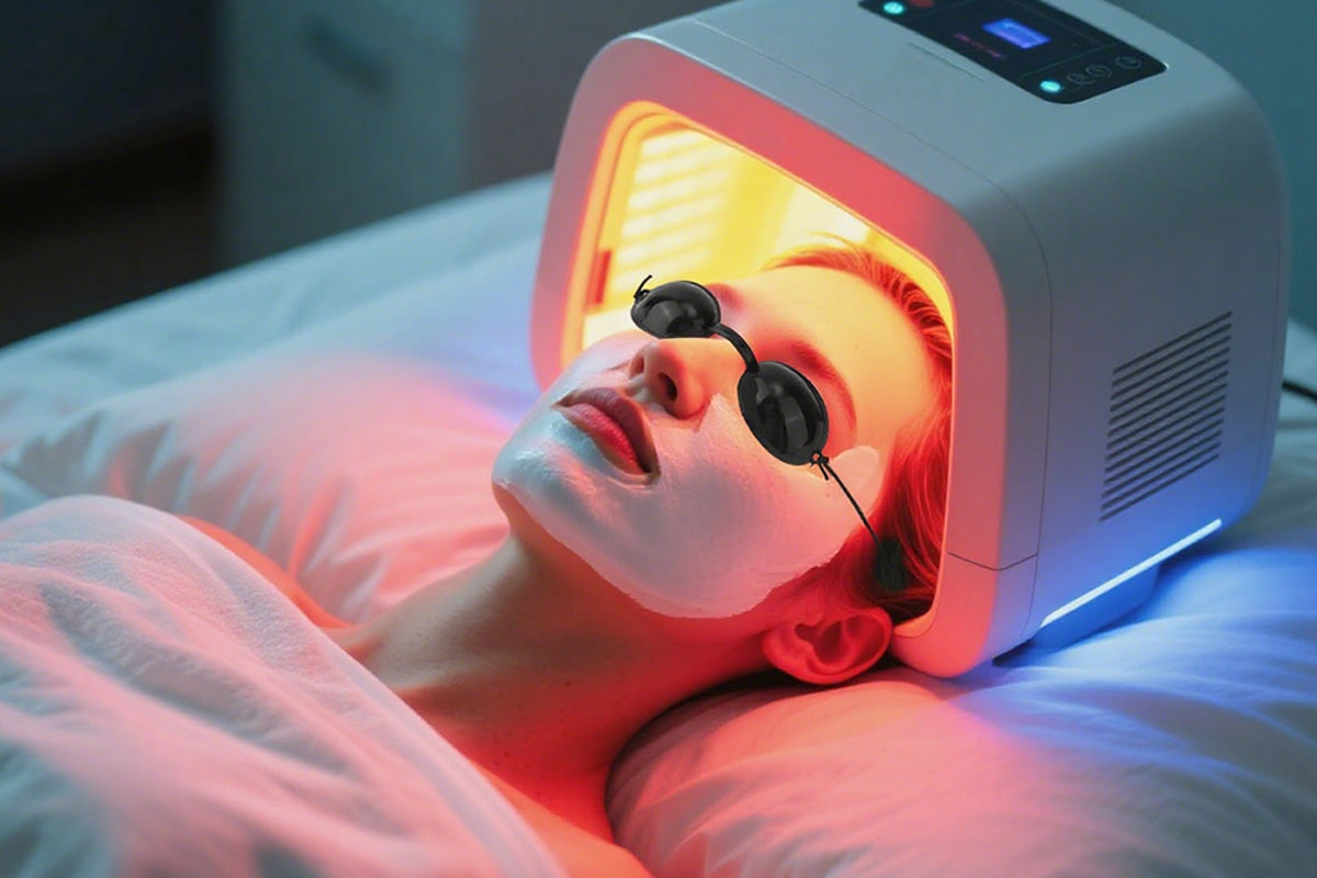 2Pcs Eye Protection Red Light Therapy Tanning Bed Goggles for Sunbathing
