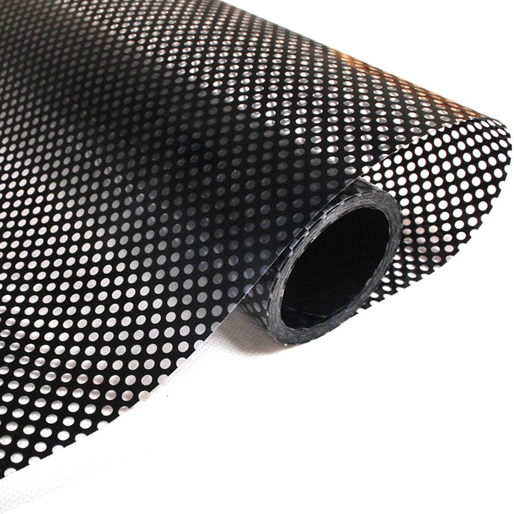 Black One Way Vision Perforated Tint Car Window Graphics Privacy Film