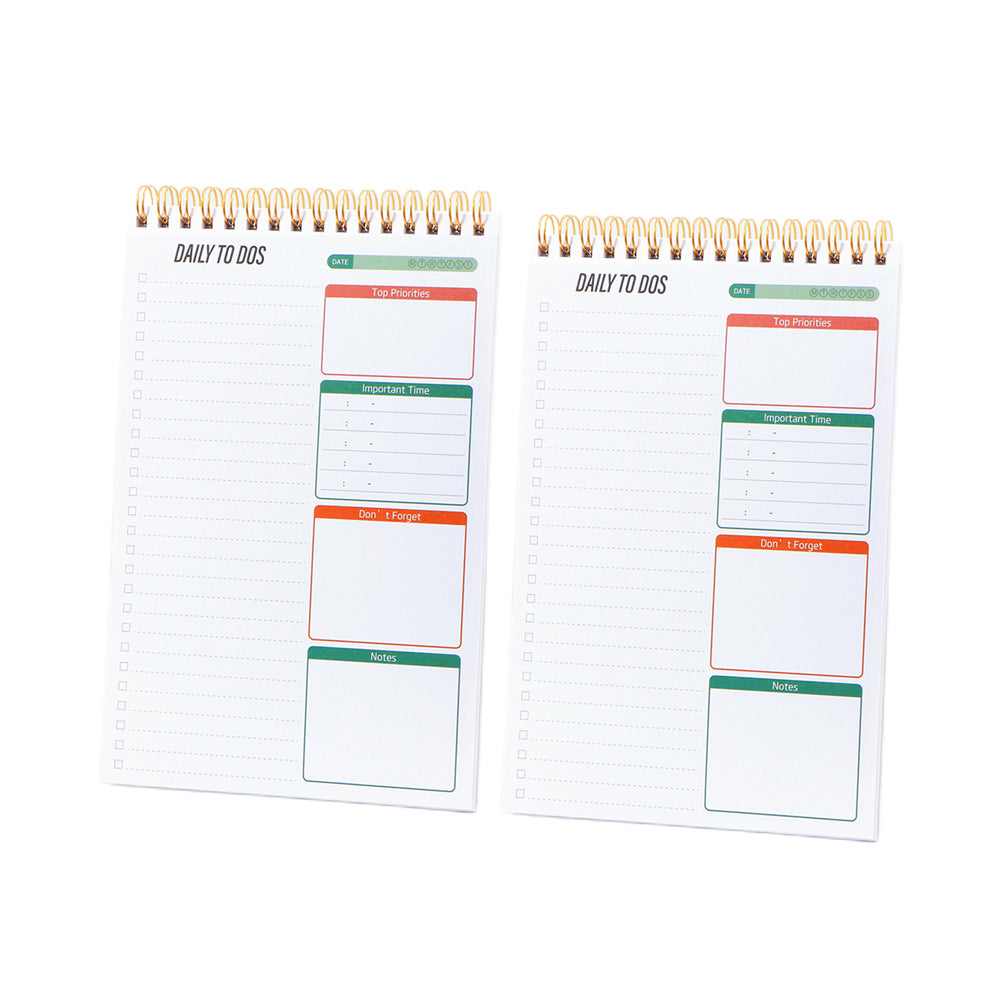 2Pcs 50sheets To Do List Planner Notepad
