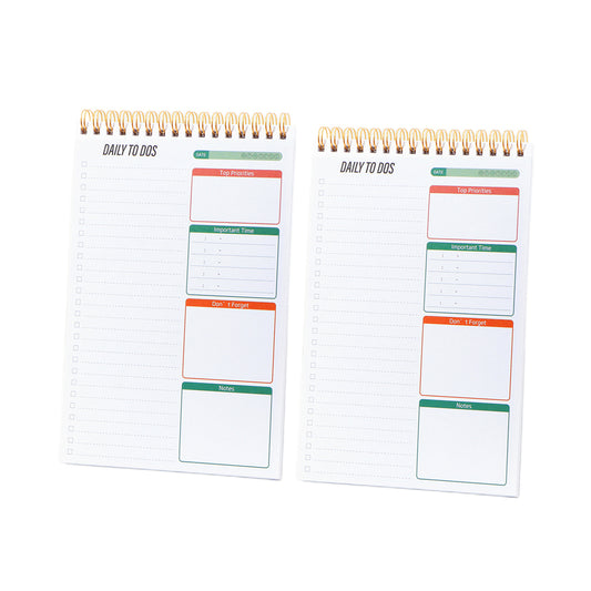 2Pcs 50sheets To Do List Planner Notepad