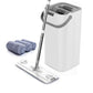 Flat Floor Mop and Bucket Set with 4 Washable Microfiber Pads