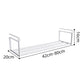 2 Pack Adjustable Shoe Shelf Space Saving Under Cabinet Shoe Rack for Closet White