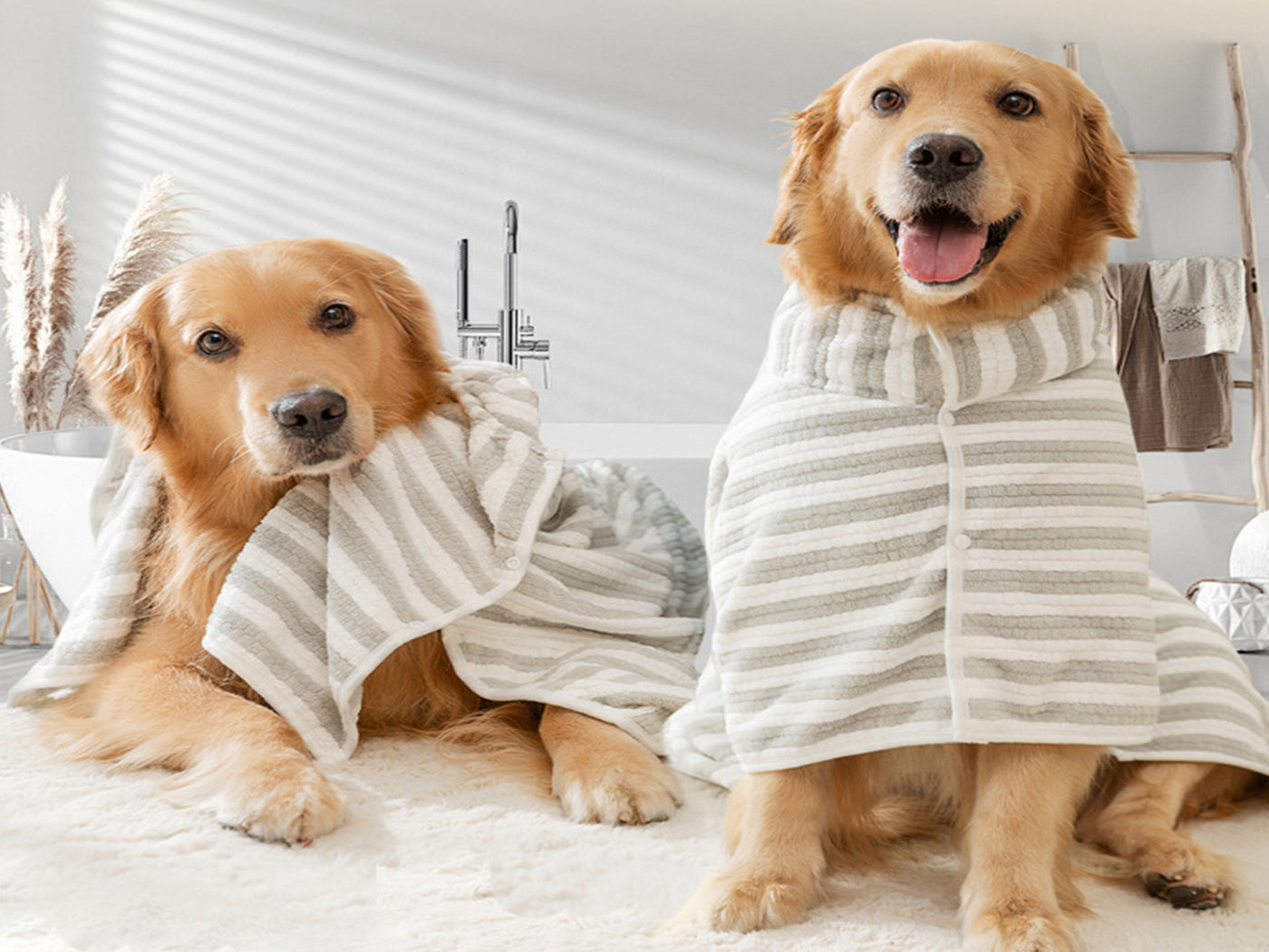 Fast Drying Absorbent Pet Bathrobe Towel