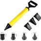 Grout Mortar Gun Syringe Pointing Grouting Tool with 4 Nozzles for Paving and Sealing