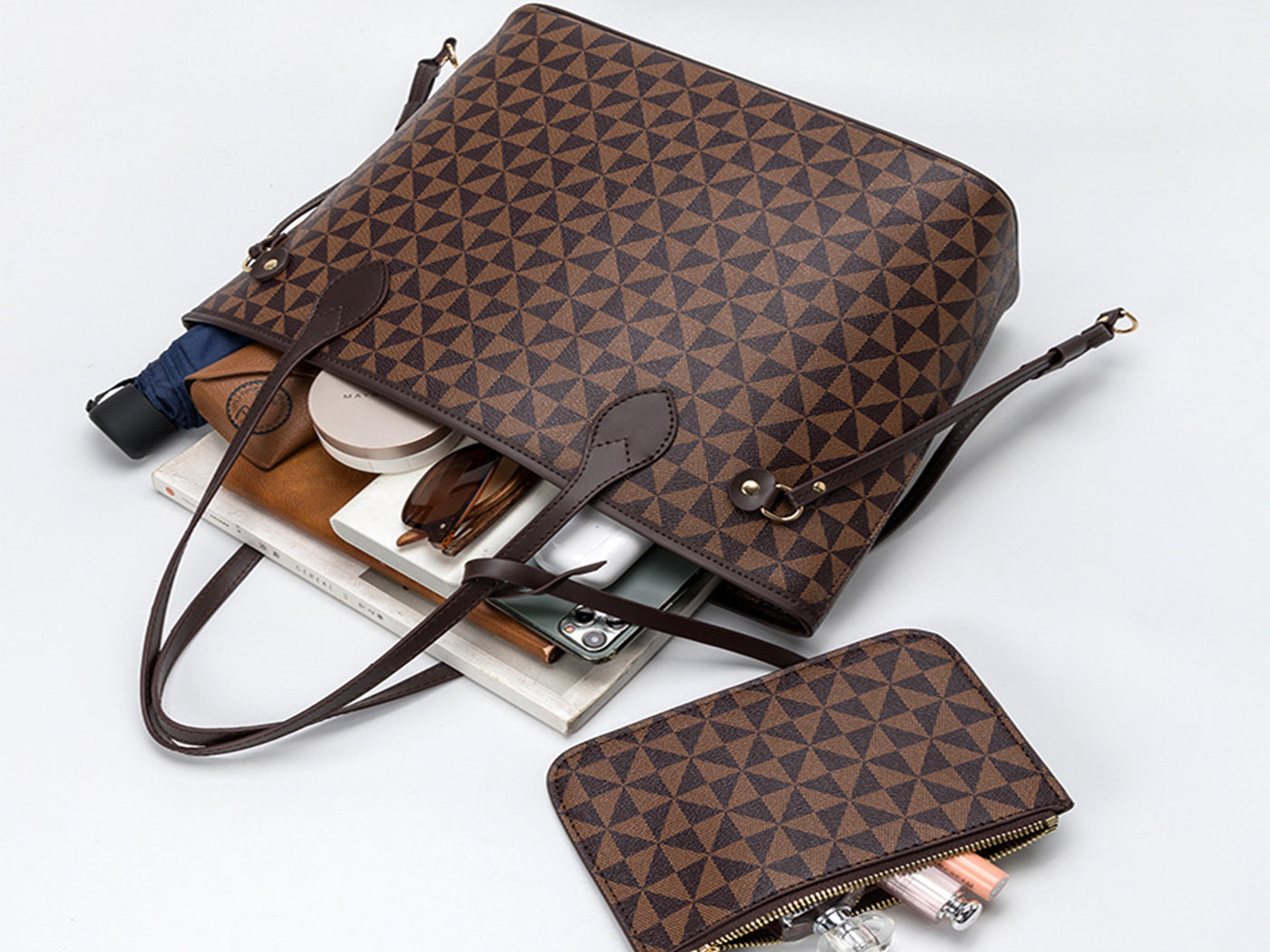 Women's Large Travel Tote Bag with Wallet