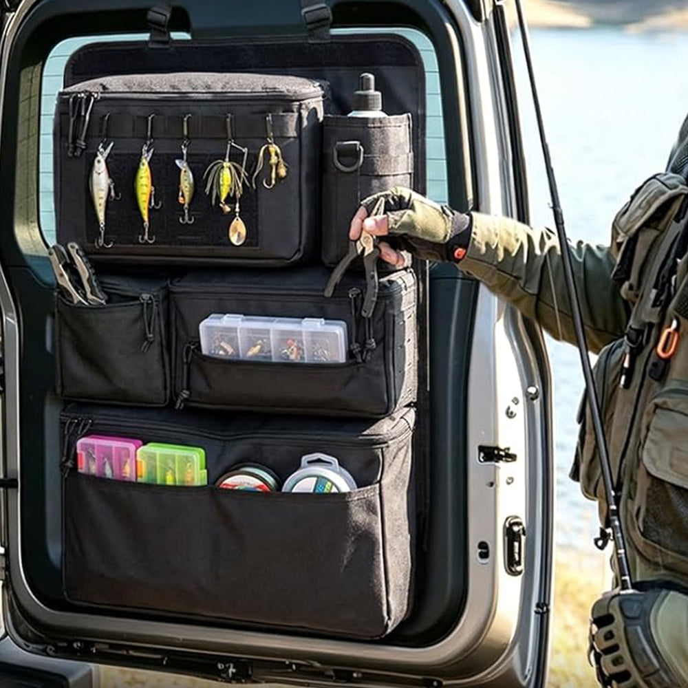 Multi Pocket Auto Seat Back Organizer Hiking Camping Travel Bag