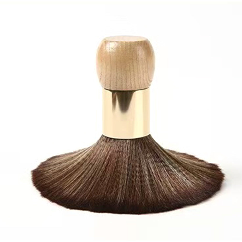 Soft Hair Sweeper Brush with Storage Case Neck Duster Brush for Home Barbershop