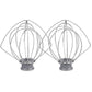 2XWire Whip Attachment Replacement for KitchenAid KSM90 K45 KSM150 Mixers