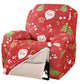 Christmas Recliner Chair Cover Sofa Slipcover with Side Pocket