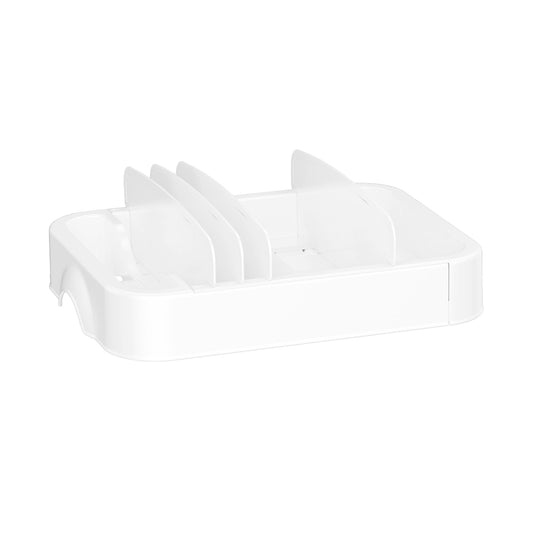 Expandable Food Container Lid Organizer with Adjustable Dividers