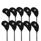10Pcs Golf Club Iron Head Covers Protector Set for 3-9 A SW PW Clubs