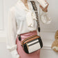 Women Shoulder Bag Cross Body Messenger Handbag with Wide Strap