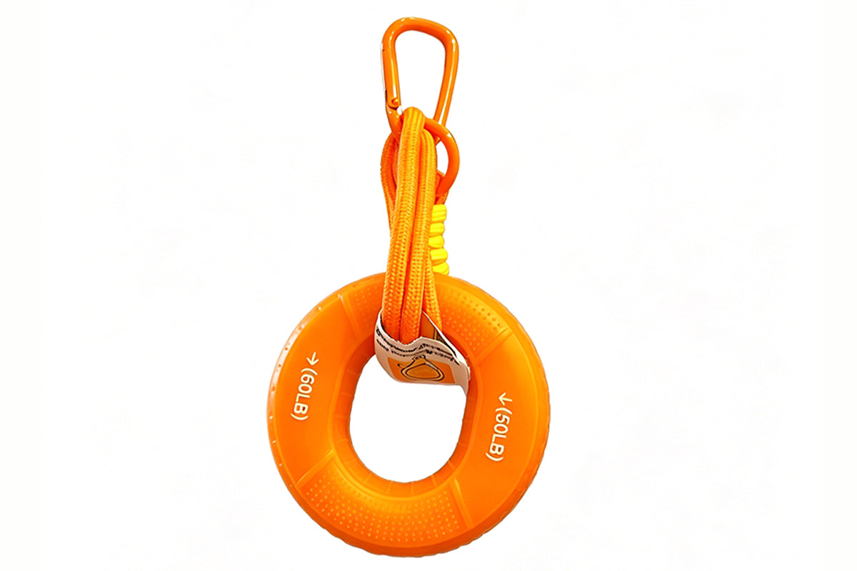 Silicone Grip Strength Ring Hand Exerciser Stress Relief Keychain