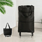 2 in 1 Foldable Shopping Cart Bag with Wheels Portable Trolley Bag