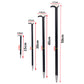 4Pcs Solid Steel Pry Bar Set with Rolled Heel for Heavy-Duty Prying