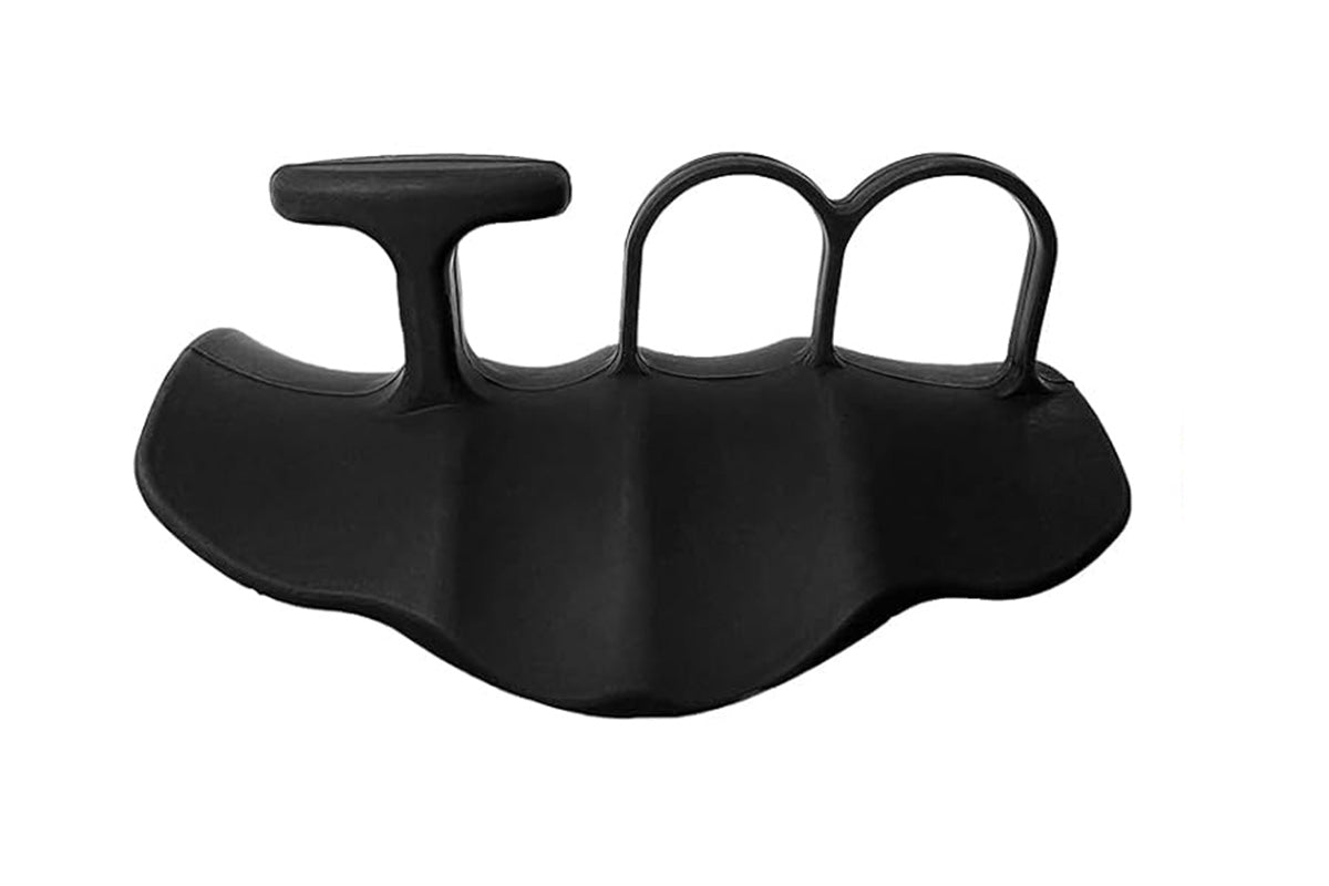Anti-Slip Workout Grips Ergonomic Silicone Hand Guard Grips for Palm Protection-Black