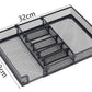 Desk Drawer Organizer Mesh Drawer Organizer Tray with 6 Adjustable Compartments