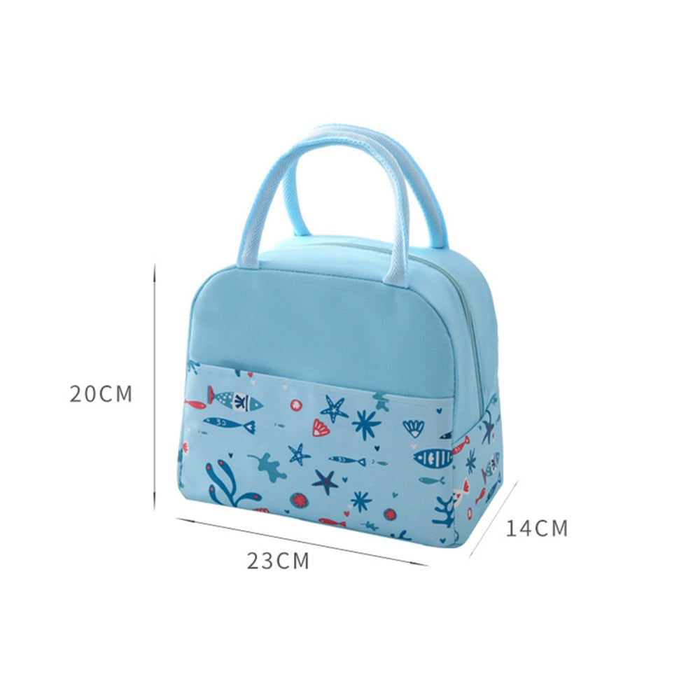 High-Capacity Oxford Cloth Lunch Bag Tote Bag